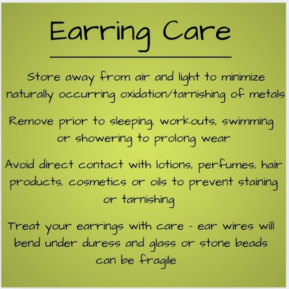 HAND CRAFTED Blue Artisan Glass Flower Rustic Copper Dangle Earrings - Picture 7 of 7